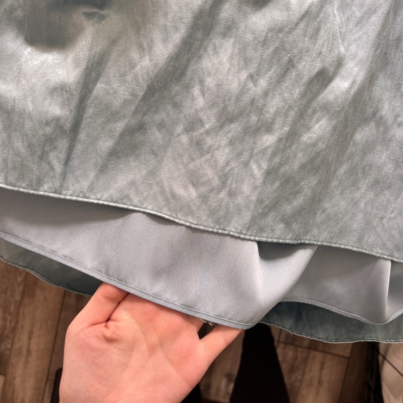 Vice Satin Blue Skirt - Picture 5 of 6